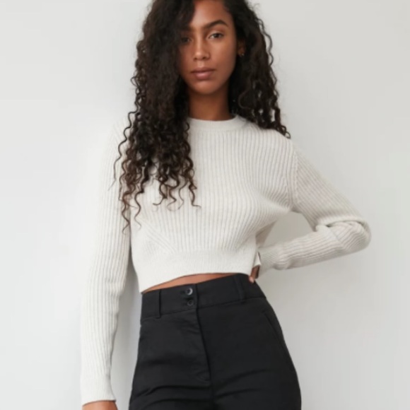 Aritzia Wilfred Free cropped sweater size: XS - Picture 1 of 4